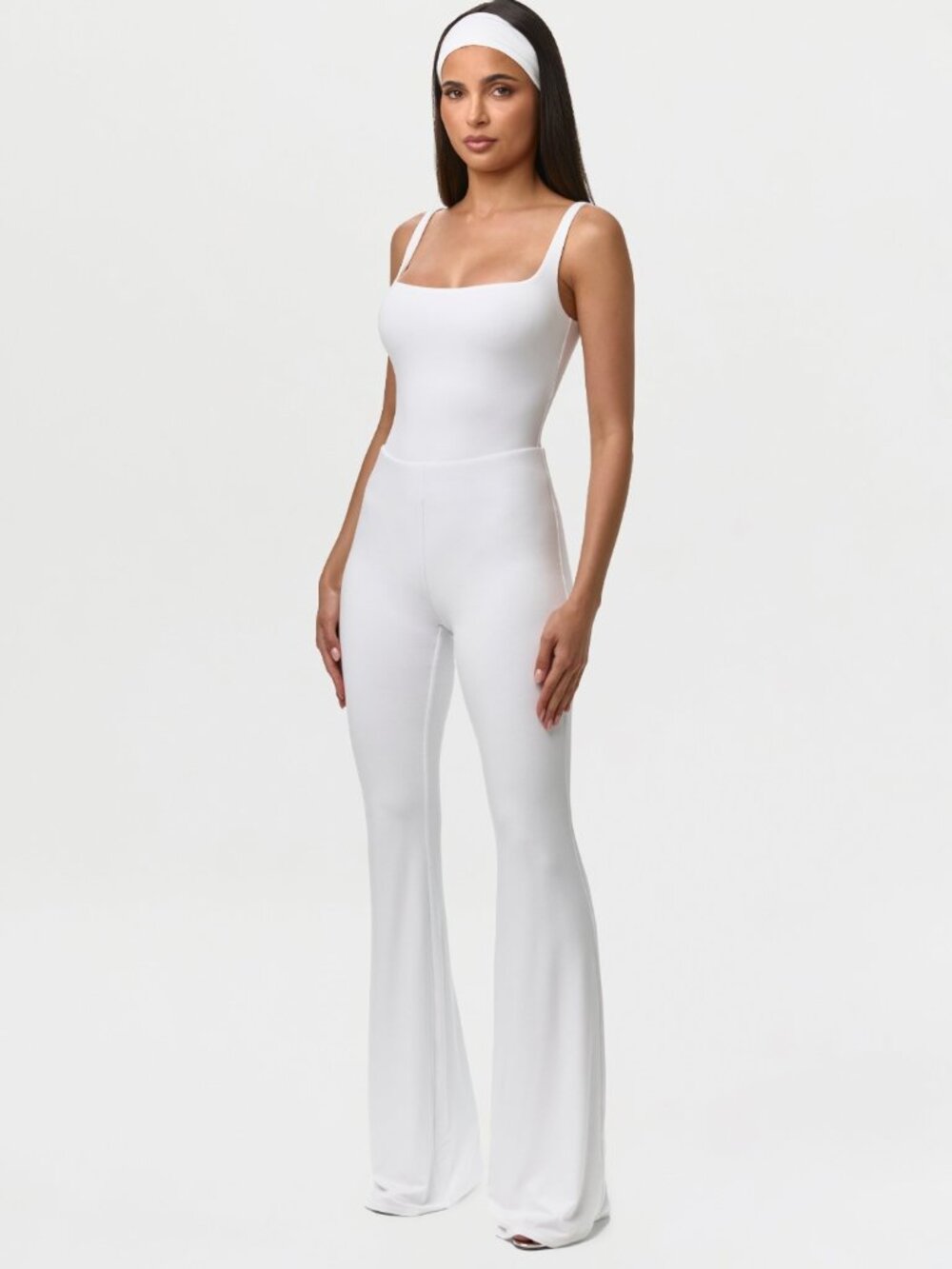 Naked Wardrobe Smooth Bootcut Pants Petite White Size XS